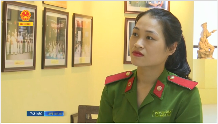 Nữ chiến sỹ Cảnh sát tương lai - Phóng sự trên Kênh Truyền hình Quốc hội ngày 18/5/2018