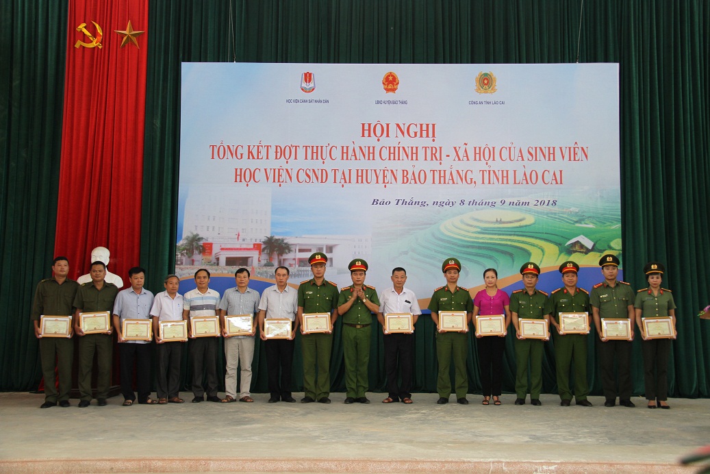 Tổng kết đợt thực hành chính trị - xã hội tại huyện Bảo Thắng - Lào Cai